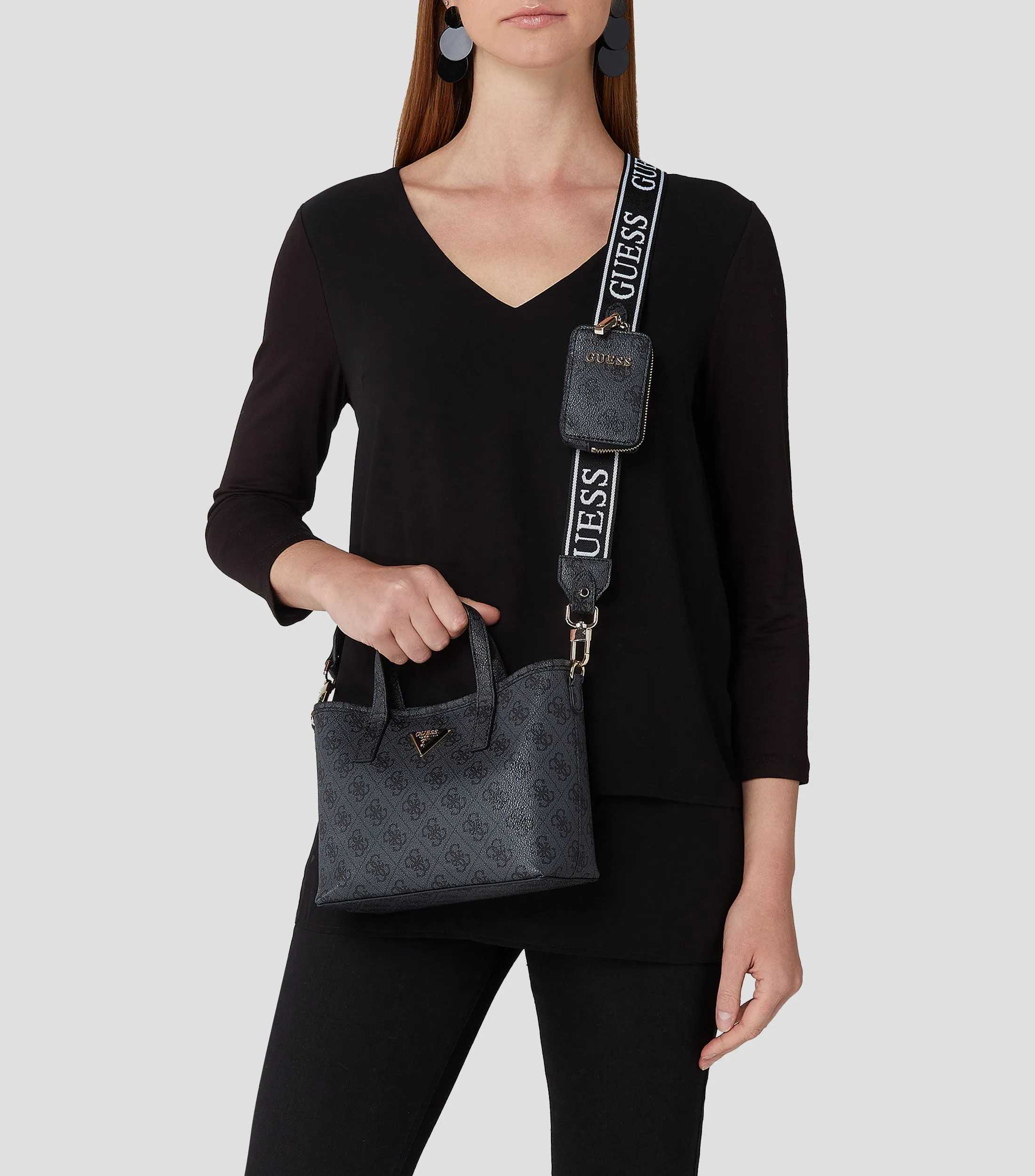 Guess Bolso mini Tote Latona monogram Mujer