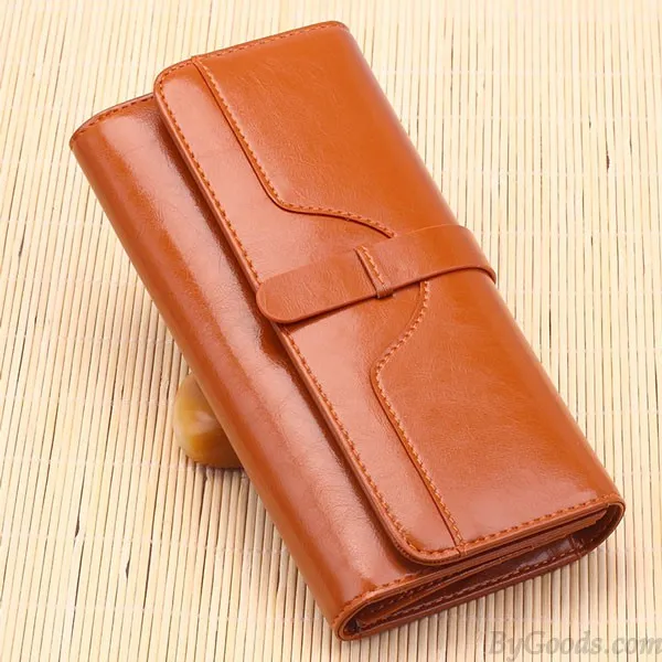 High Quality Leather Long Wallet Clutch 