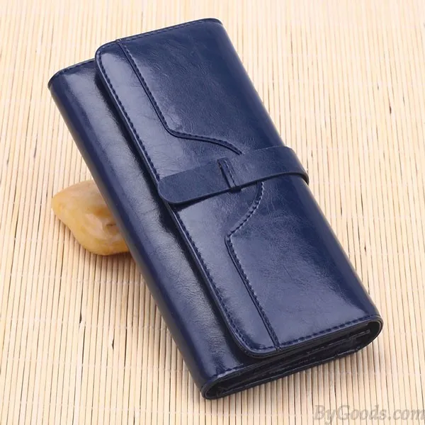 High Quality Leather Long Wallet Clutch 