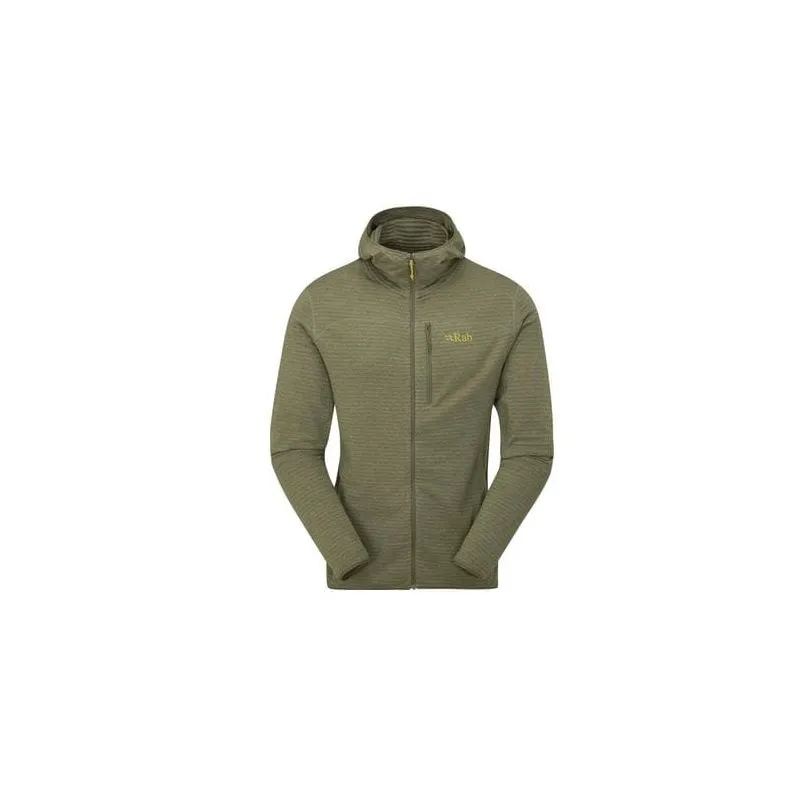 Hombres Rab Ascendor Light Hoody (Light Khaki) forro polar con capucha