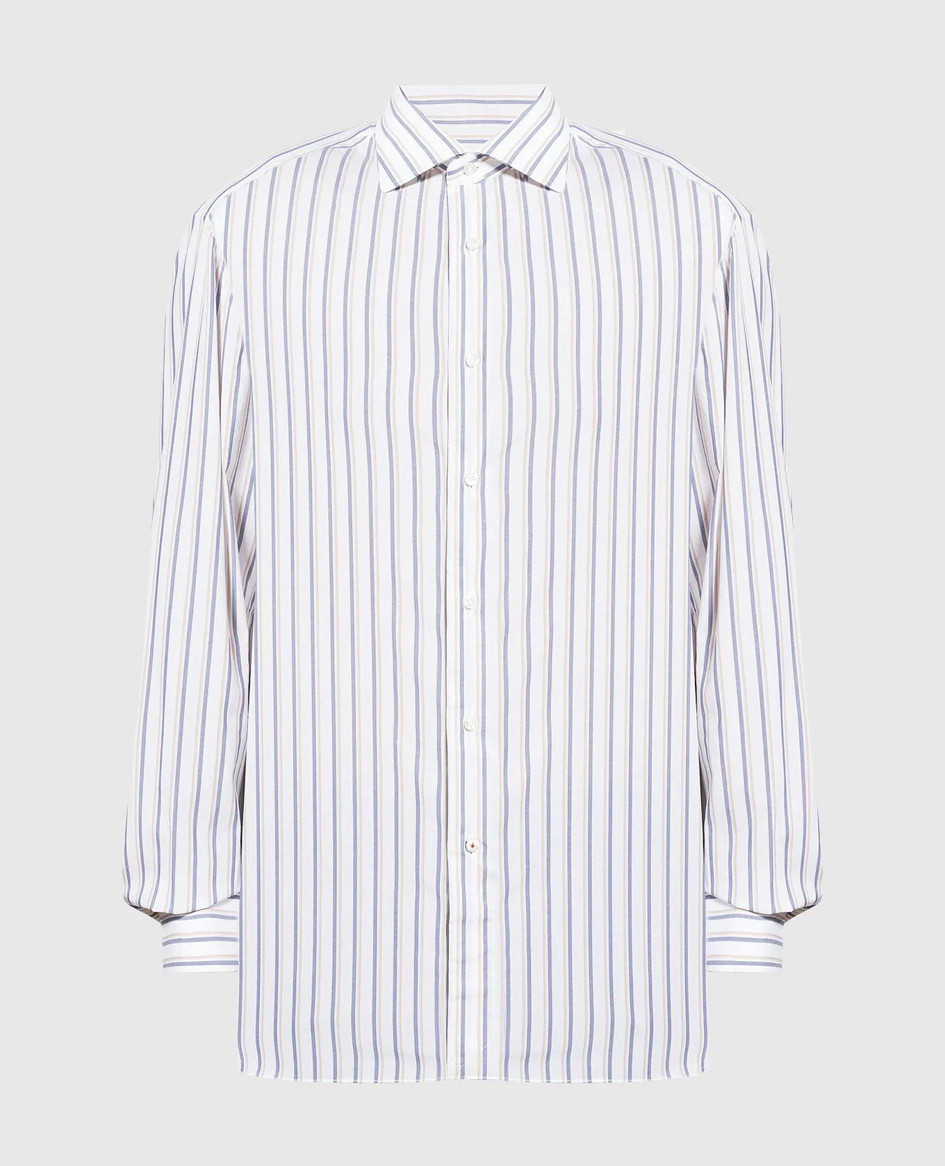 ISAIA White striped shirt