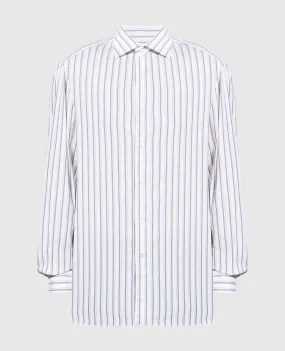 ISAIA White striped shirt