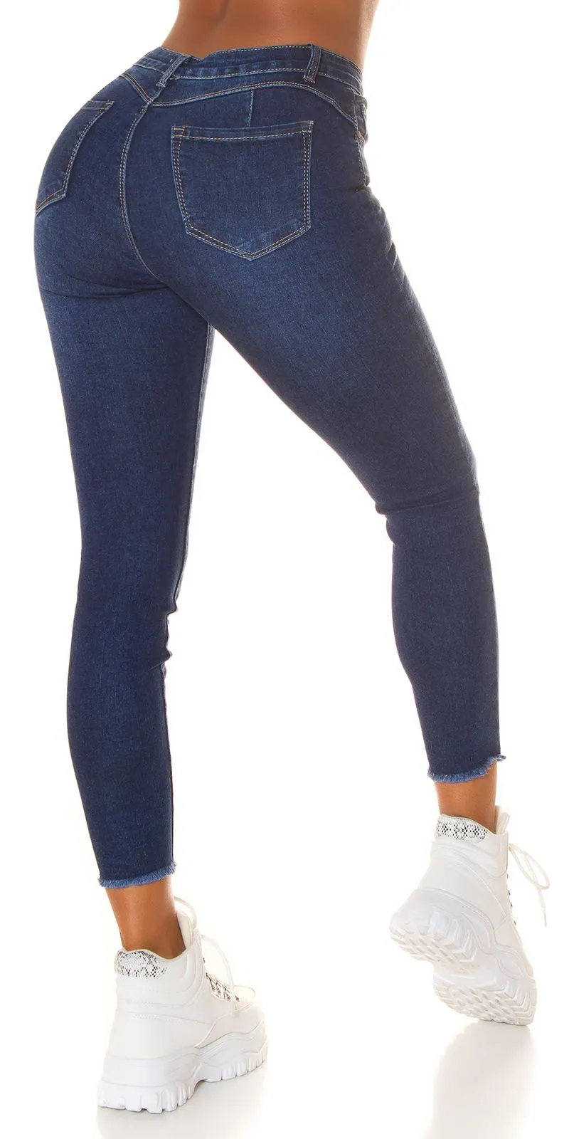 Jeans básicos con efecto Push-up azul