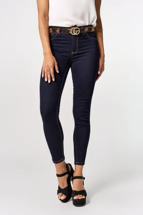 Jeans skinny talle alto con fibras recicladas Blue Spice