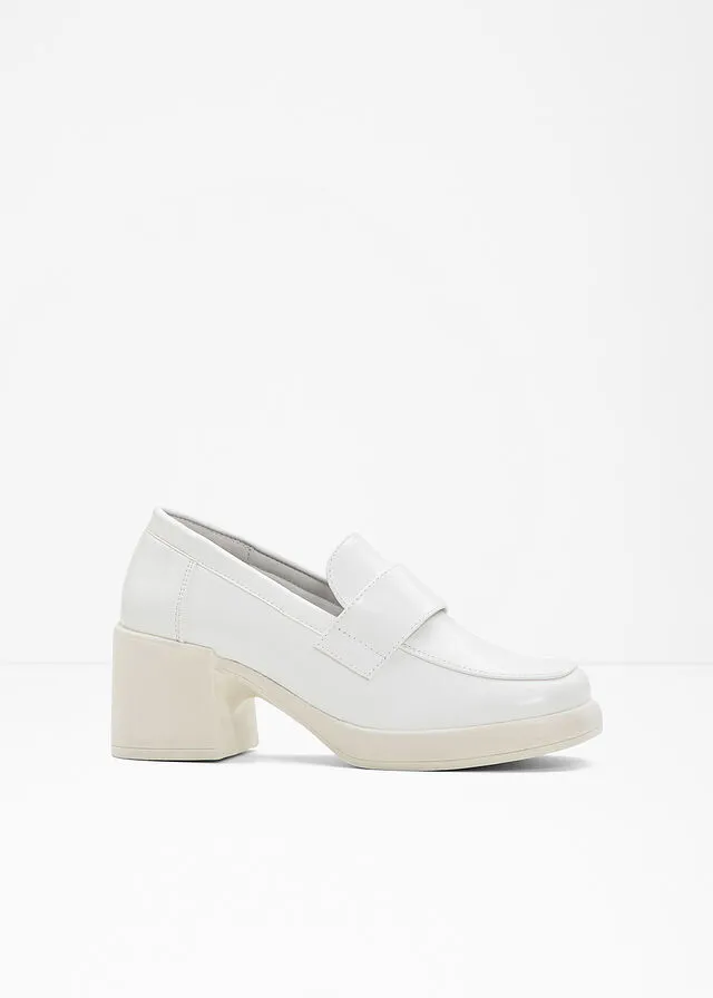 Mocasines Blanco lana