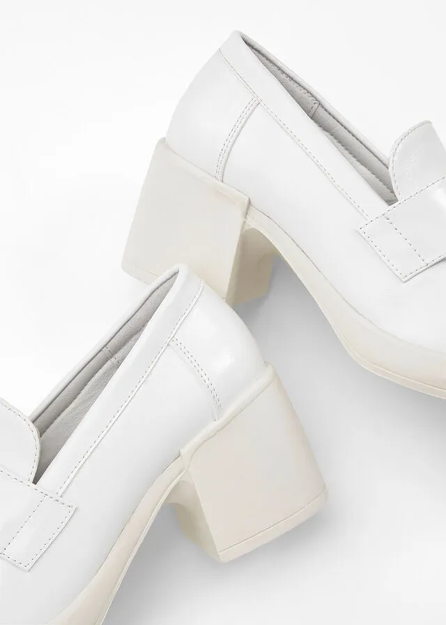 Mocasines Blanco lana