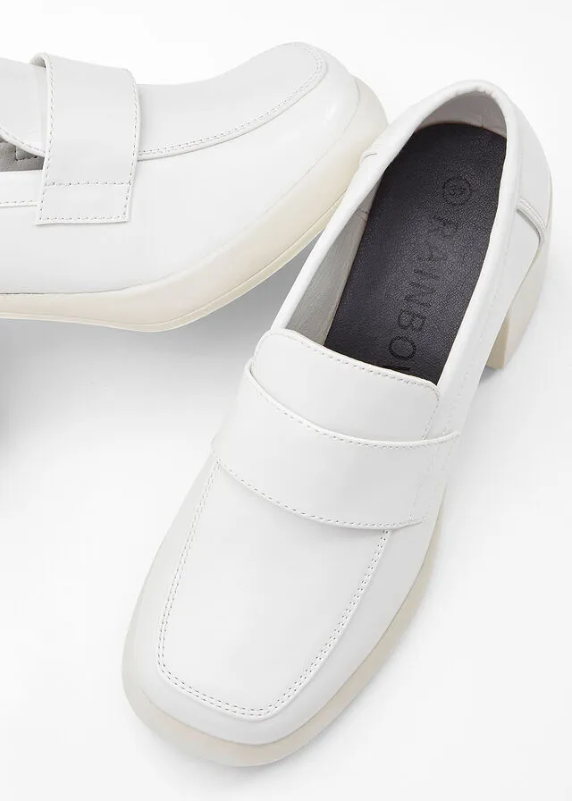 Mocasines Blanco lana