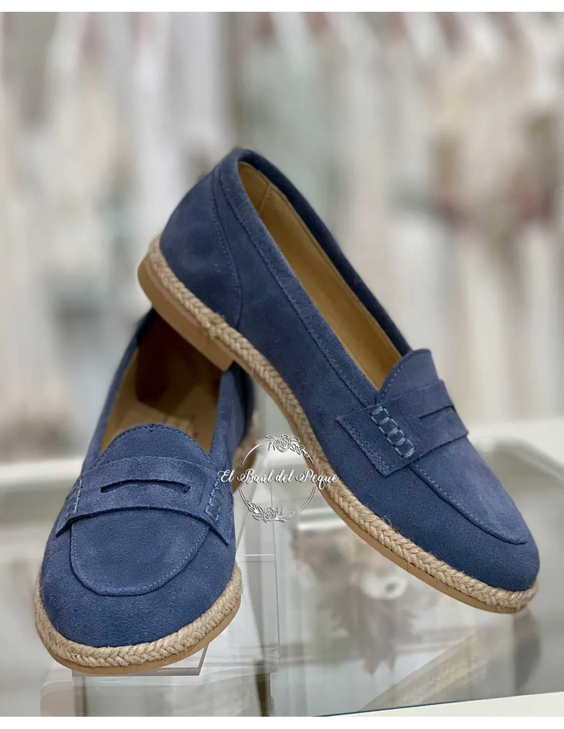 Mocasín Niño de Comunión María Catalán Afelpado Jeans