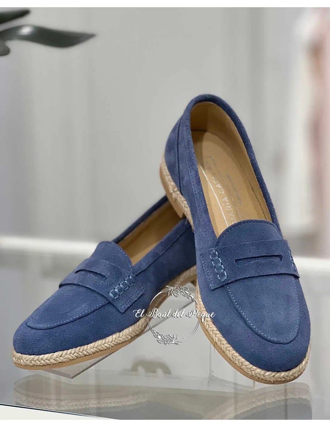 Mocasín Niño de Comunión María Catalán Afelpado Jeans