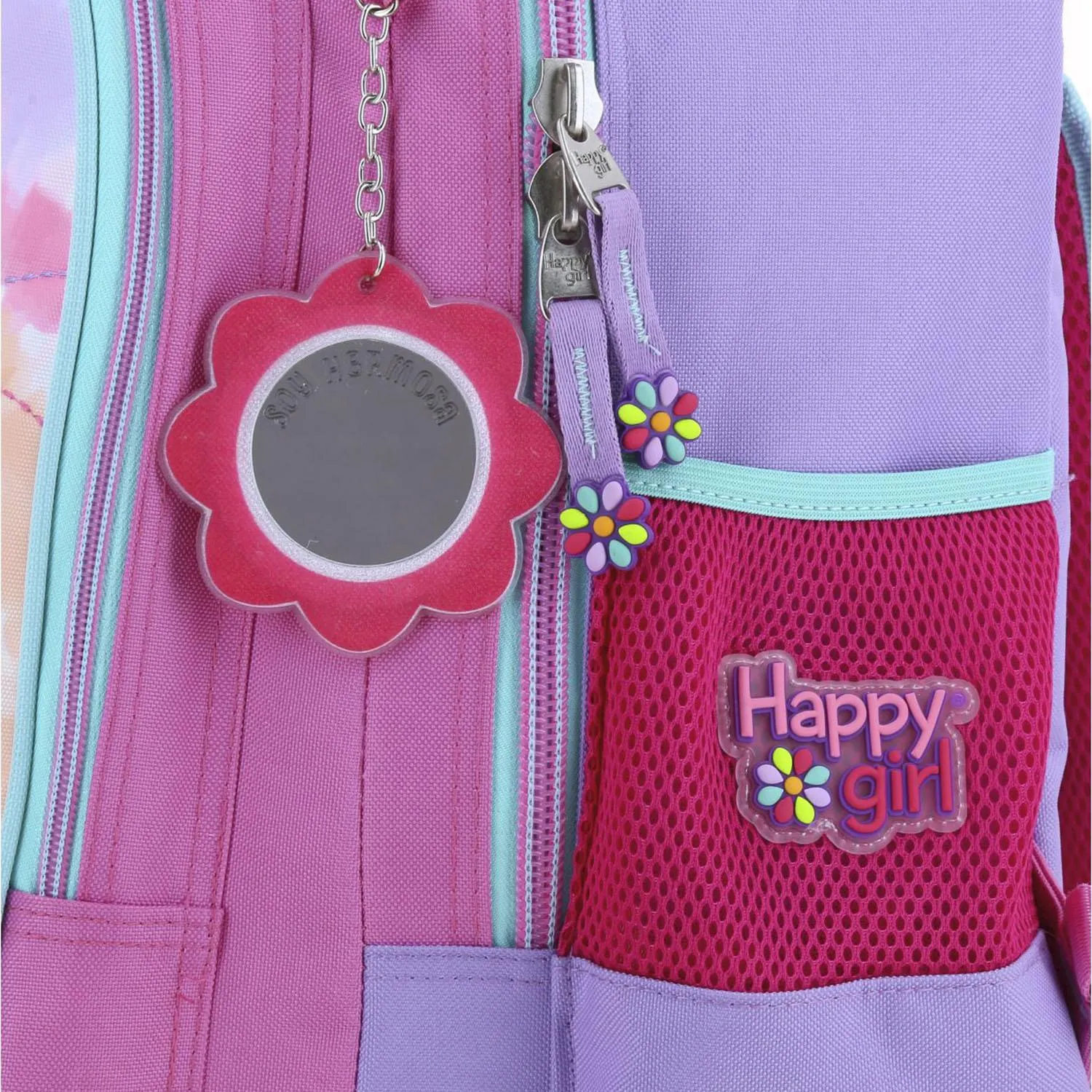 Mochila Con Ruedas Rosa Grande Para Nia Happy Girl By Chenson Lili