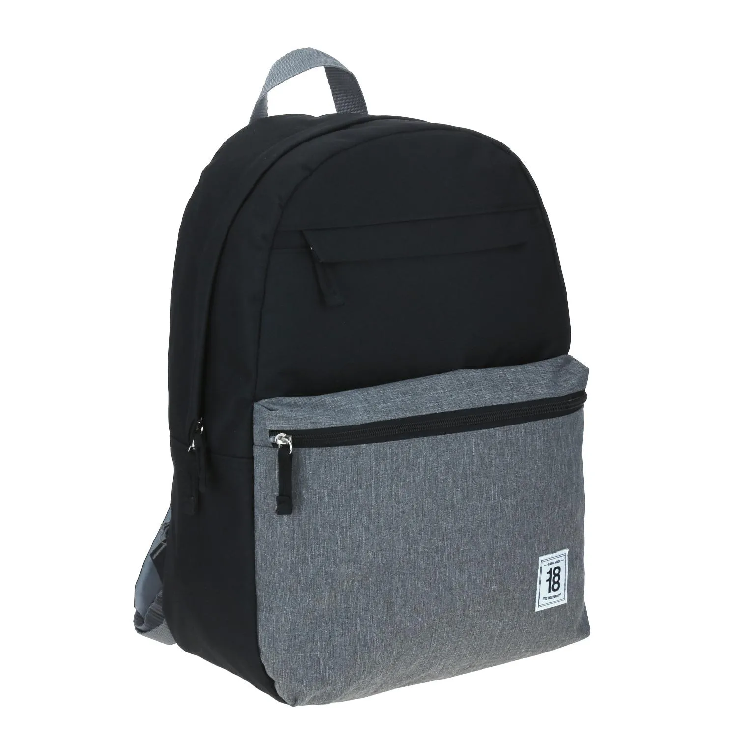 Mochila Gris Con Negro 1818 Colors