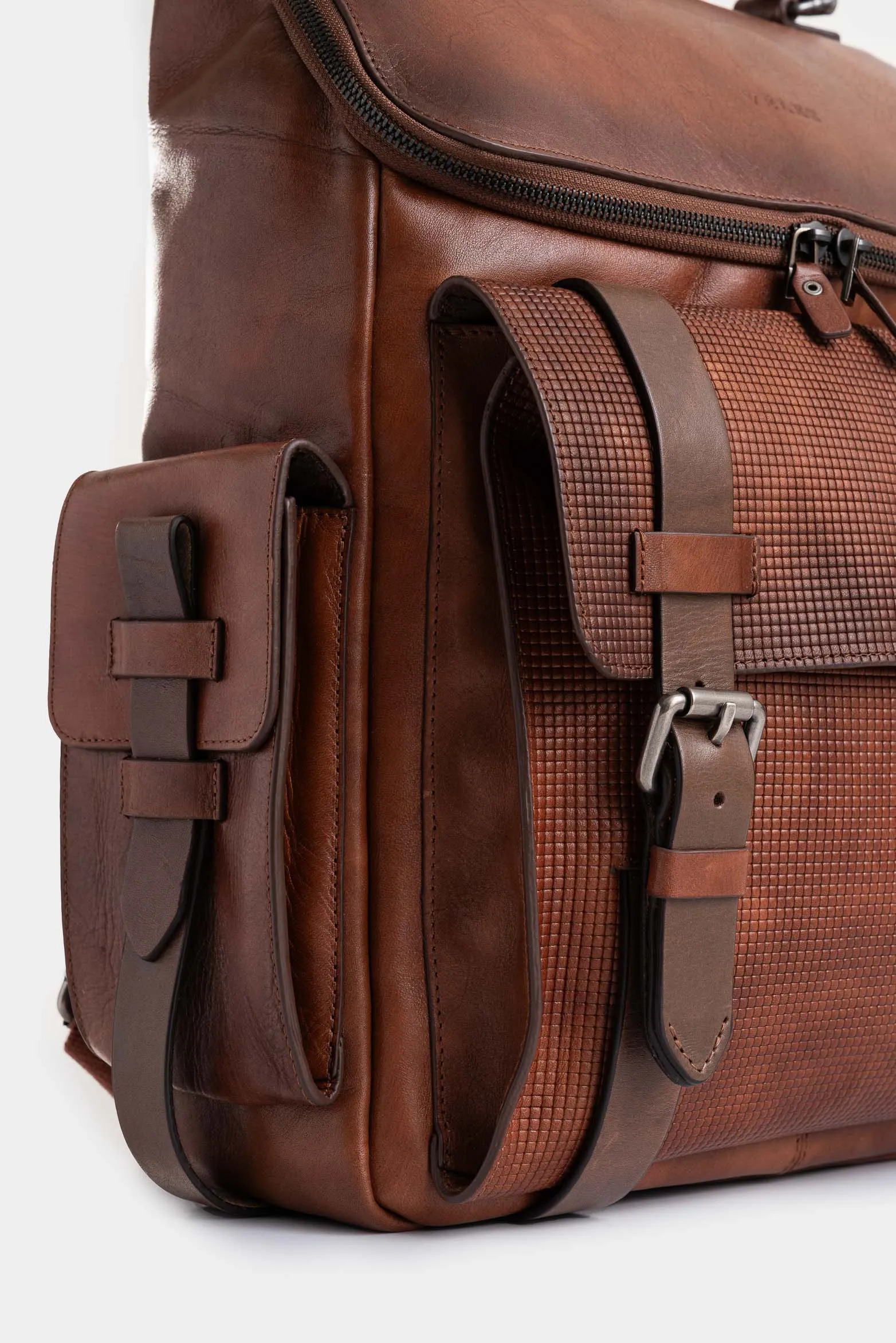 Morral new archaeology de cuero para hombre vintage Miel