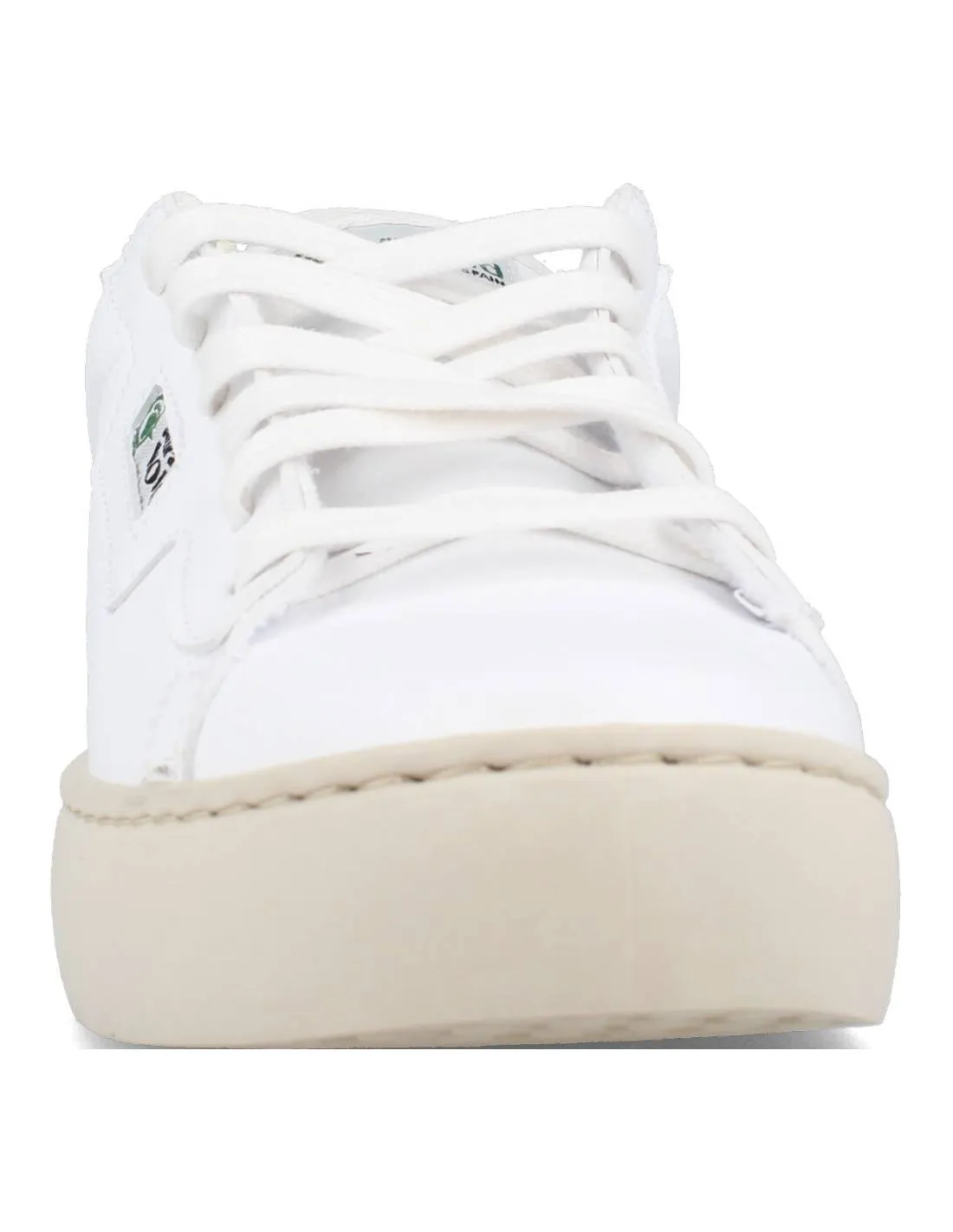 Natural World - Zapatilla Basket Piel Blanco