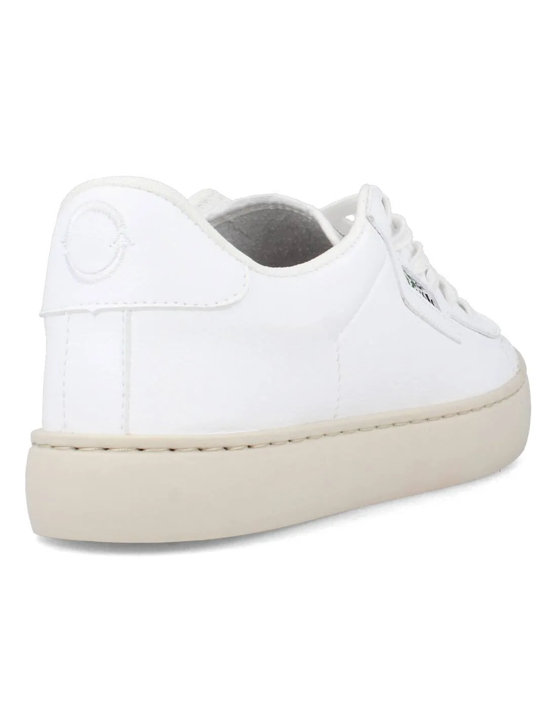 Natural World - Zapatilla Basket Piel Blanco