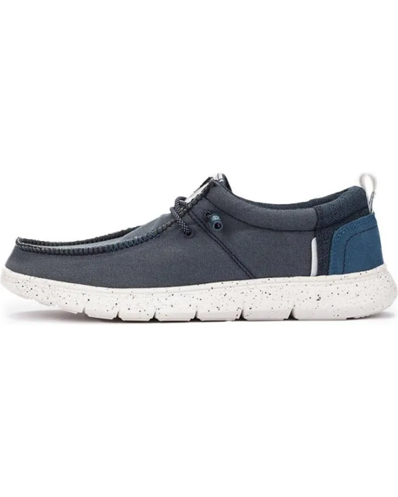 Nauticos de Hombre MEROHE ZAPATILLAS DE HOMBRE MARINO-BLANCO