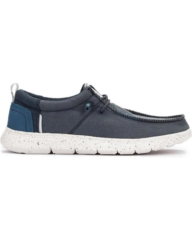 Nauticos de Hombre MEROHE ZAPATILLAS DE HOMBRE MARINO-BLANCO