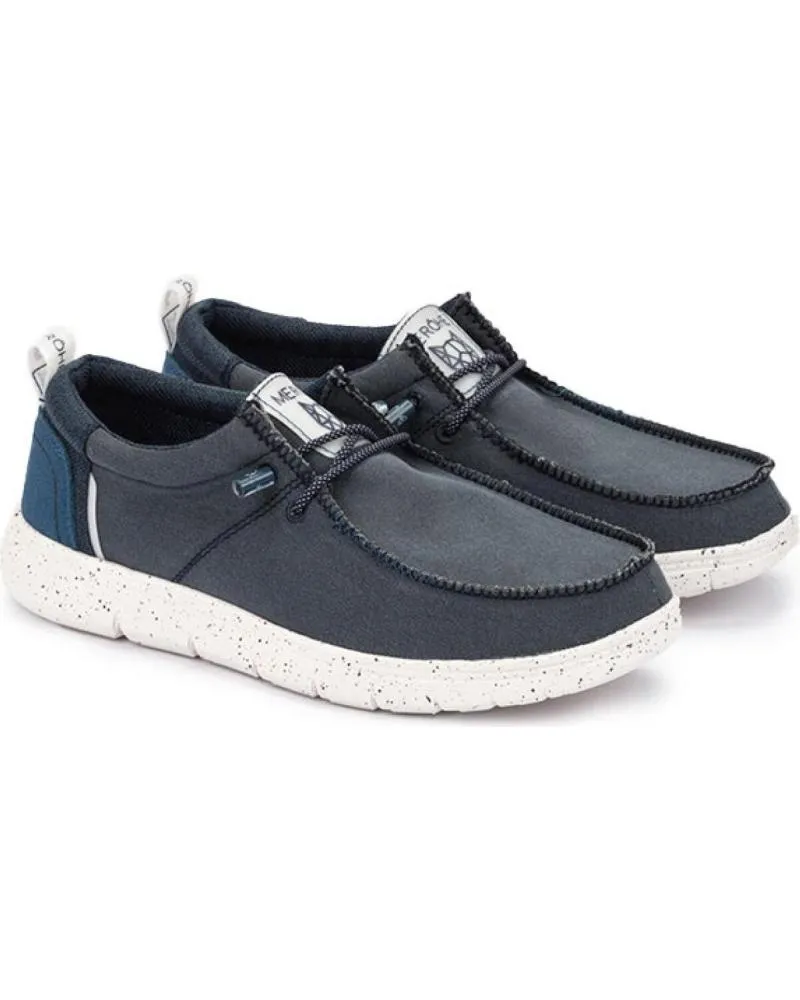 Nauticos de Hombre MEROHE ZAPATILLAS DE HOMBRE MARINO-BLANCO