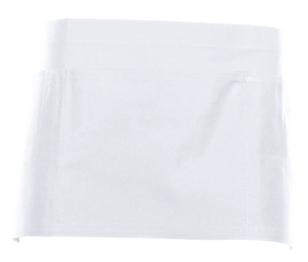 NEWGEN TB202  SHORT COTTON BARTENDER'S APRON  WHITE