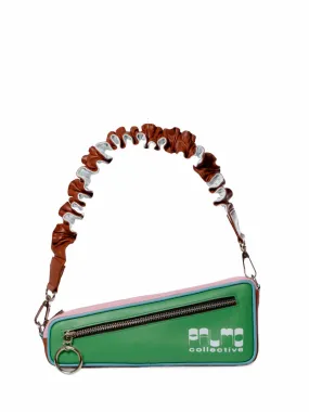 Ocaa Baguette bag green color block