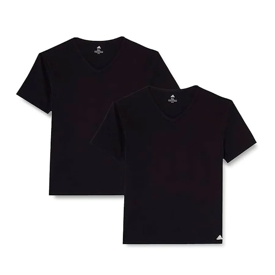 PACK 2 ADIDAS Camiseta CUELLO V FLEX COTTON NEGRO 4A2M05