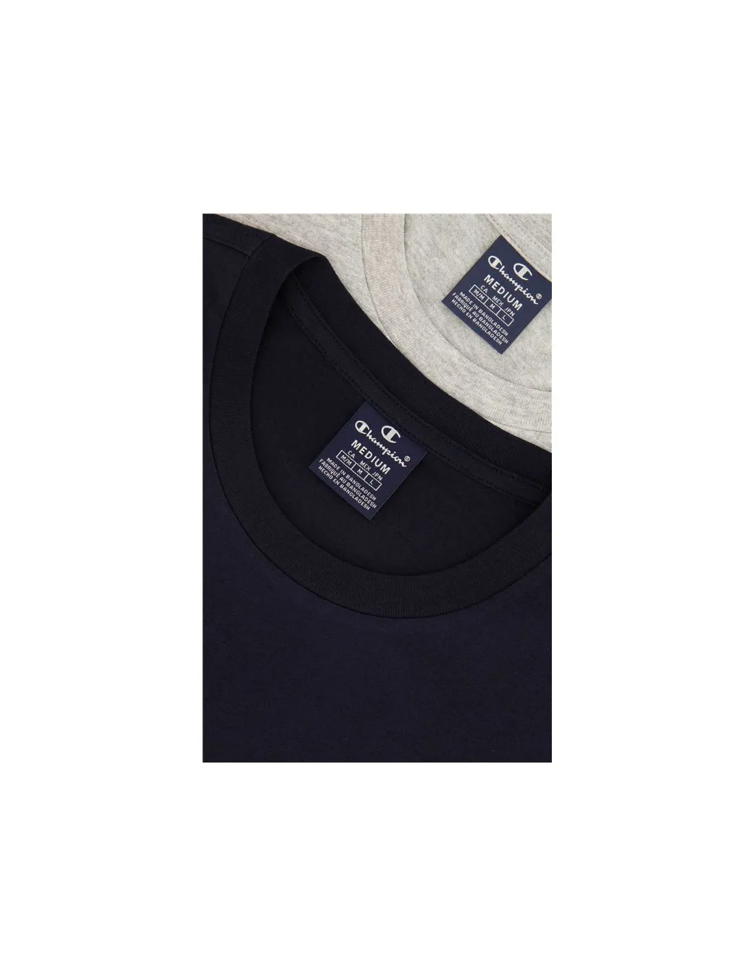 Pack 2 Camisetas Champion Crew-Neck Grey Black