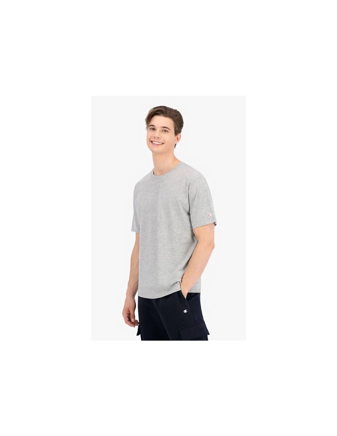 Pack 2 Camisetas Champion Crew-Neck Grey Black