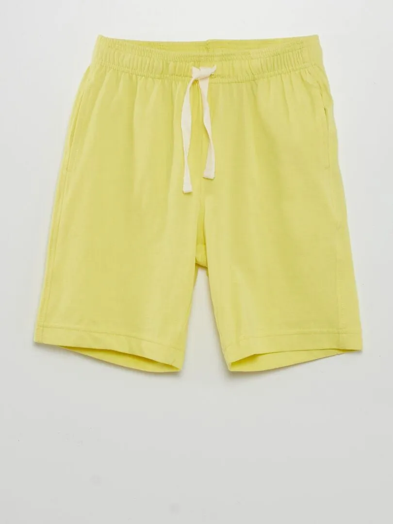 Pack de 2 shorts lisos - AMARILLO