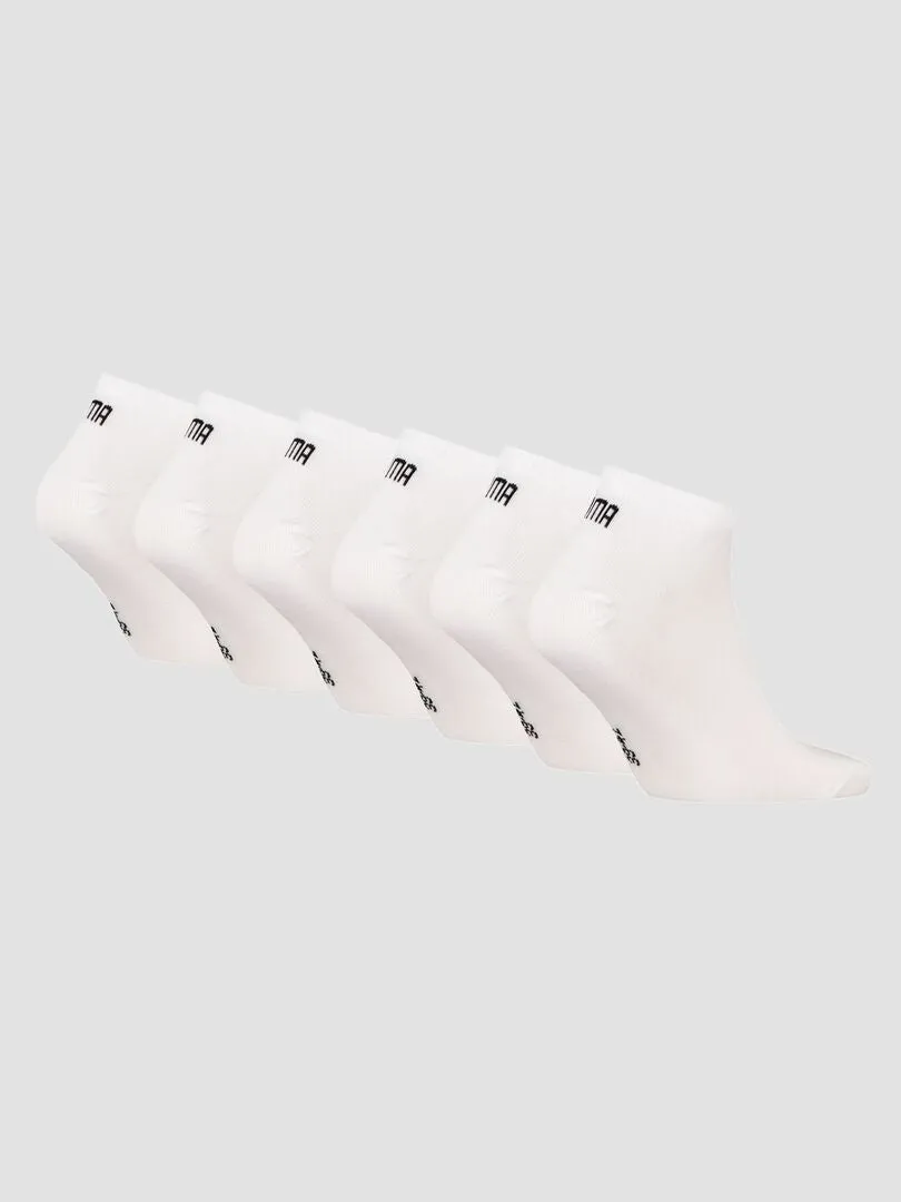 Pack de 6 pares de calcetines unisex 'Puma' - BLANCO