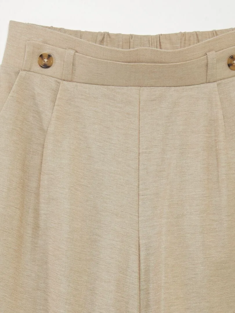 Pantalón ancho 'JDY' - BEIGE