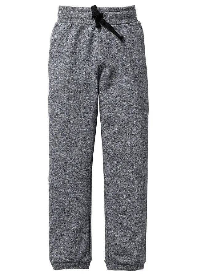 Pantalón de chándal para niño (2 unidades) Negro+gris jaspeado