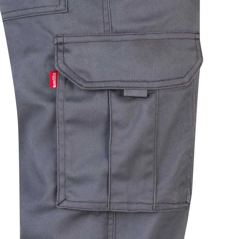 Pantalón de trabajo stretch multibolsillos gris - Velilla 103002S