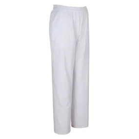 Pantalón laboral unisex con cintura elástica blanco - Sager