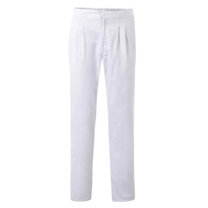 Pantalón pijama blanco con pinzas - Velilla