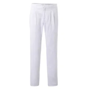 Pantalón pijama blanco con pinzas - Velilla