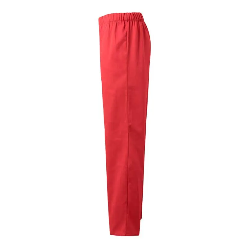 Pantalón pijama laboral con goma rojo coral - Velilla