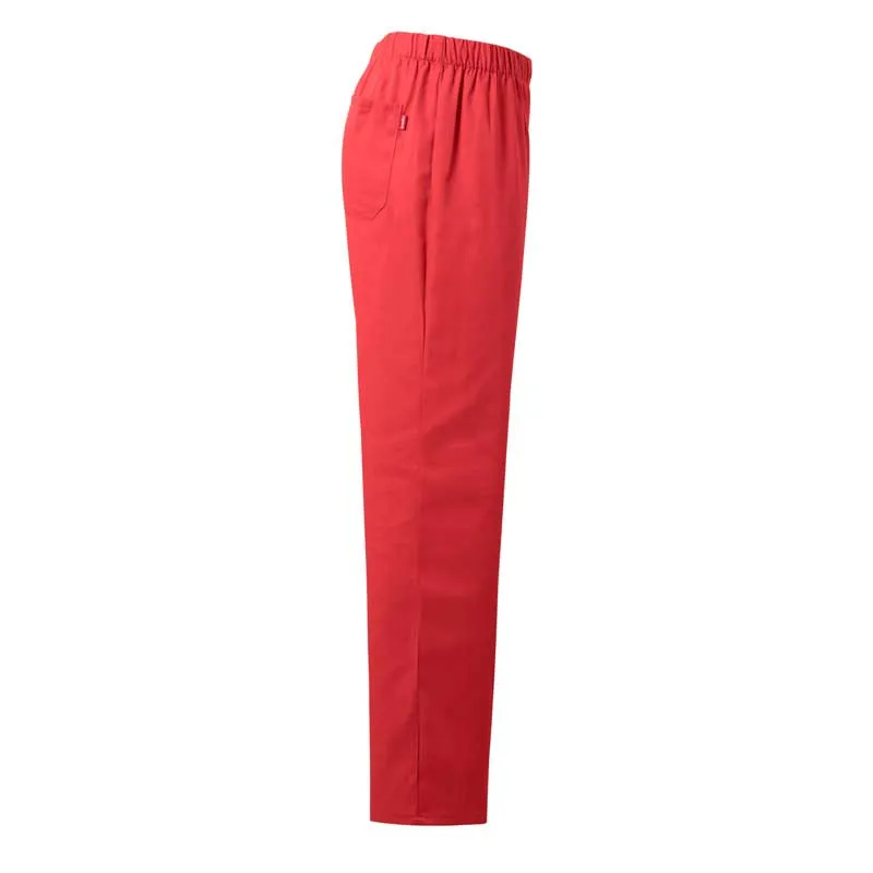 Pantalón pijama laboral con goma rojo coral - Velilla