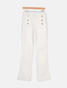 Pedro del Hierro Jeans bootcut blanco botones