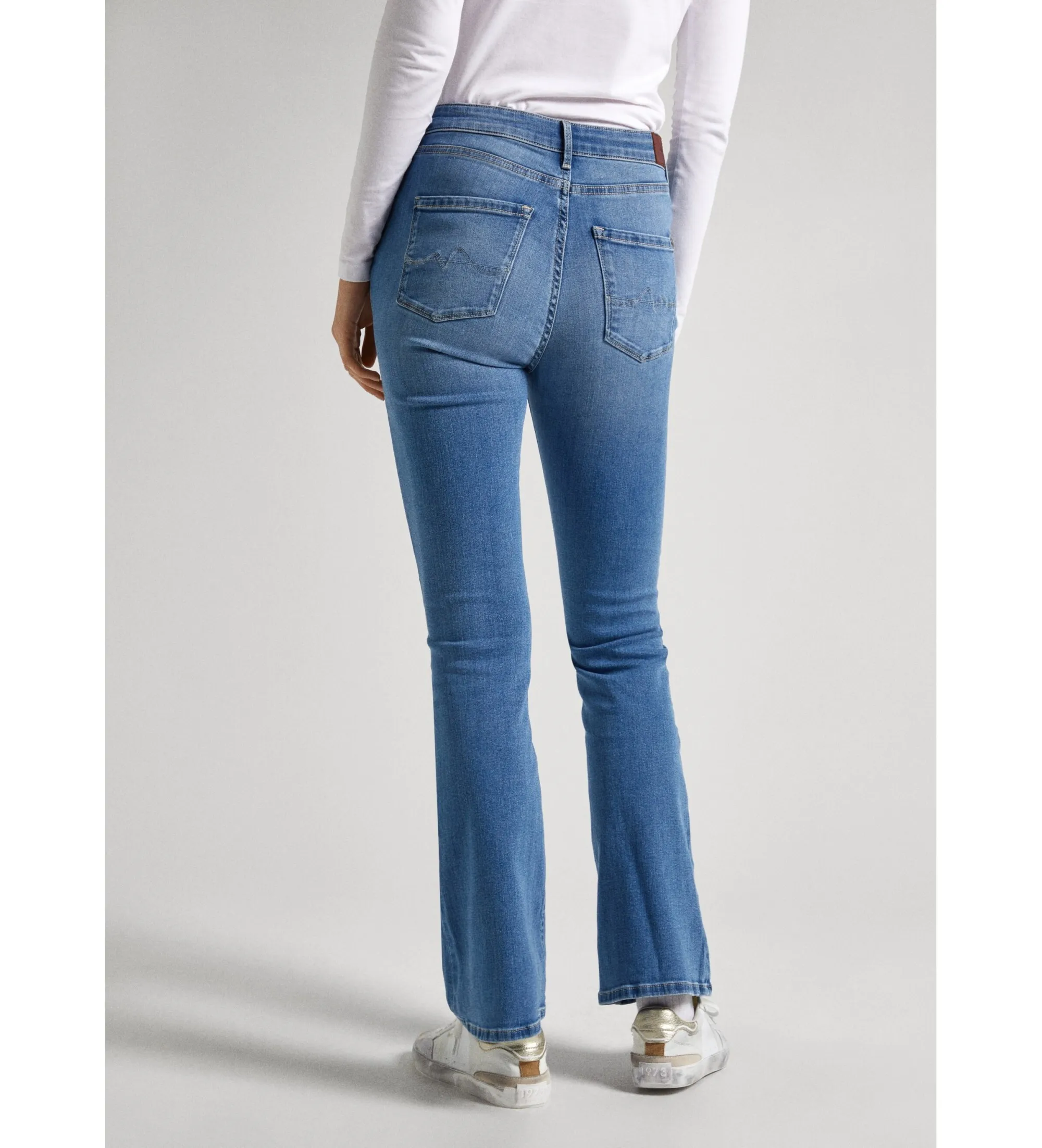 PEPE JEANS JEANS SKINNY FIT FLARE UHW AZUL