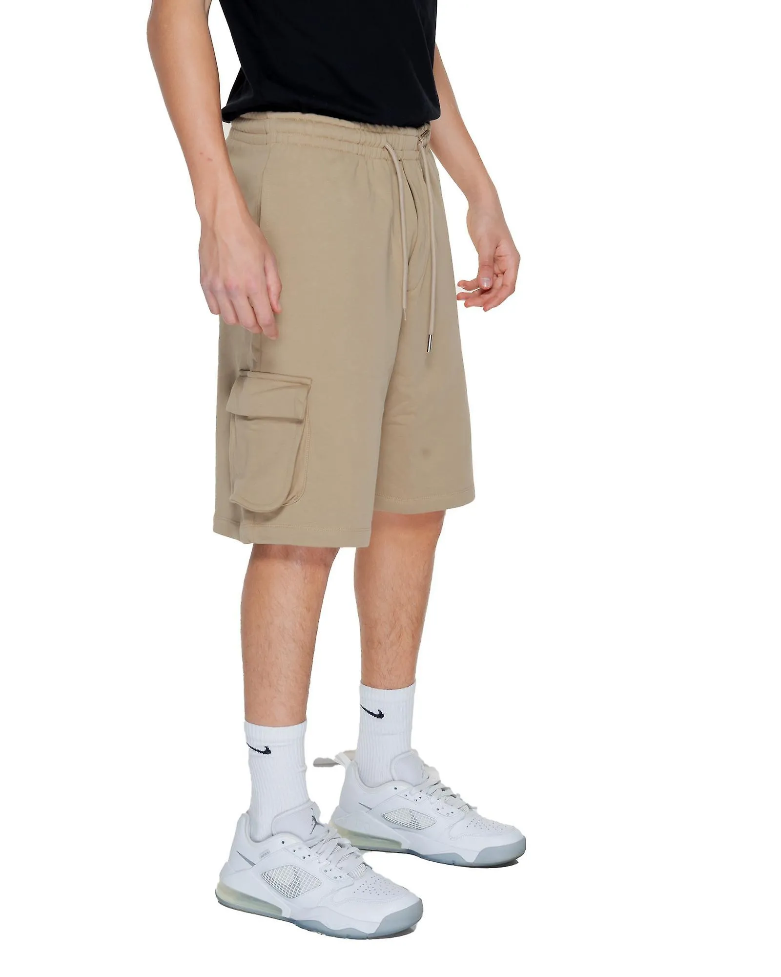 Pharmacy Cotton Shorts with Laces and Side Pockets