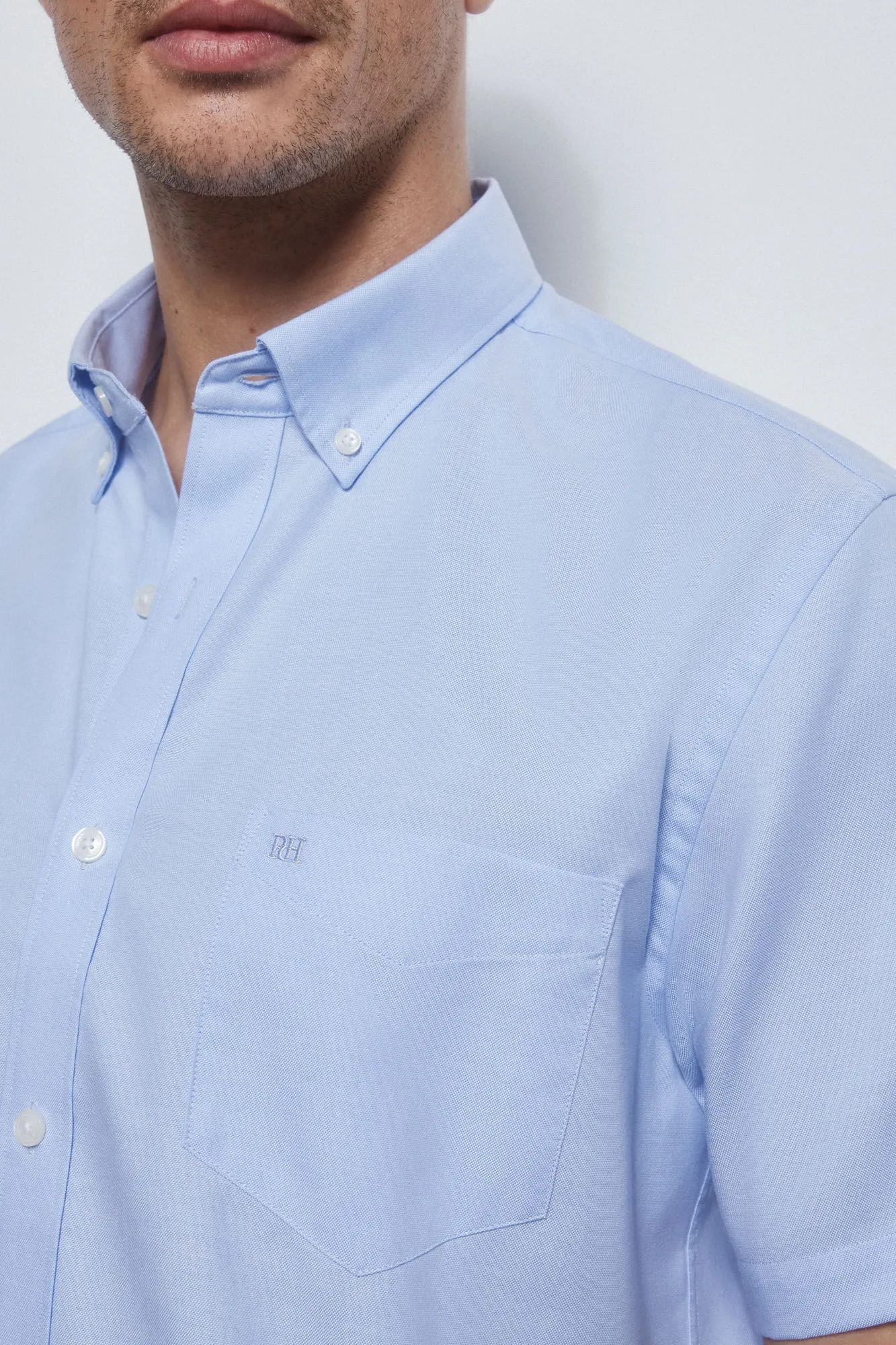 PLAIN SHORTSLEEVED NONIRON SHIRT