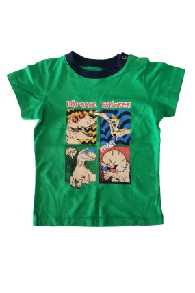 Playera kids nio. Dinosaur explorer Green