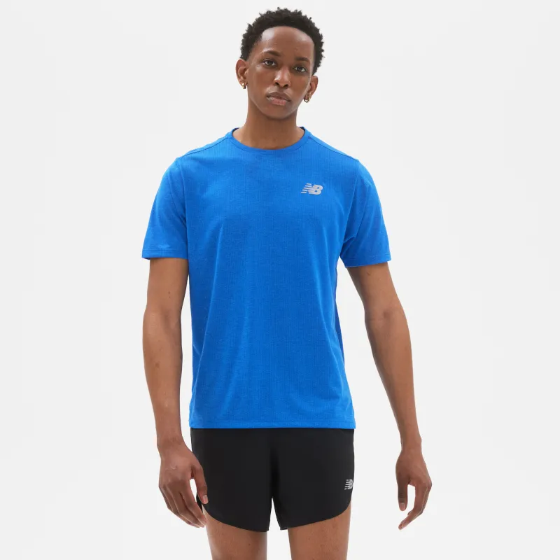 Polera Running Hombre New Balance Impact Run Azul 