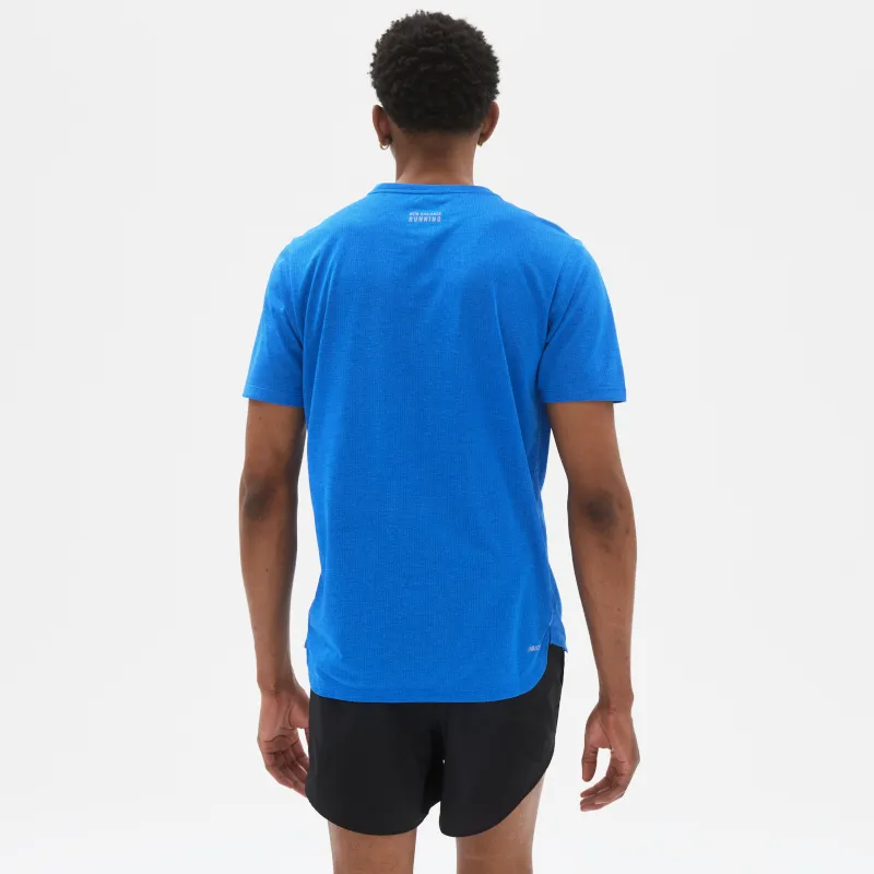 Polera Running Hombre New Balance Impact Run Azul 