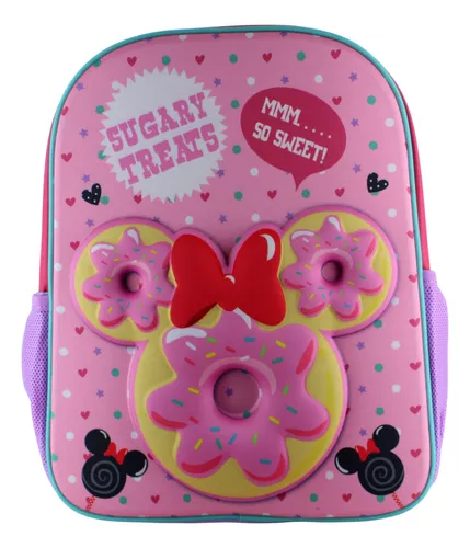 Ruz Mochila Escolar Kinder Diseño Minnie Donunts Niña 90695