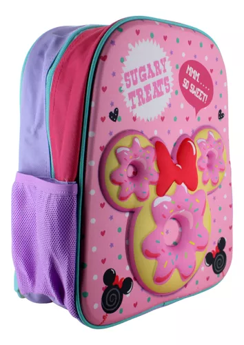 Ruz Mochila Escolar Kinder Diseño Minnie Donunts Niña 90695