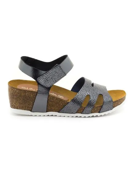 sandalia oh my sandals plomo para mujer