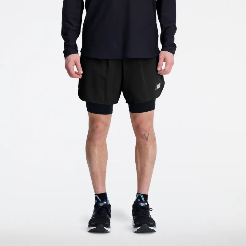 Short Running Hombre New Balance Q Speed ​​6" Negro