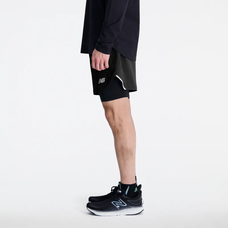 Short Running Hombre New Balance Q Speed ​​6" Negro