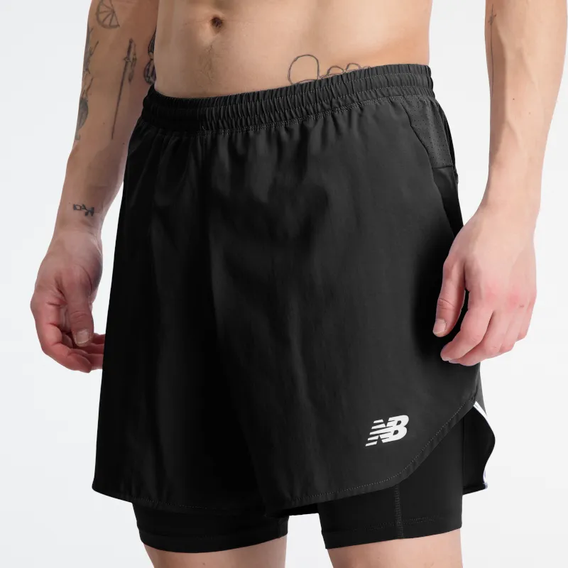 Short Running Hombre New Balance Q Speed ​​6" Negro