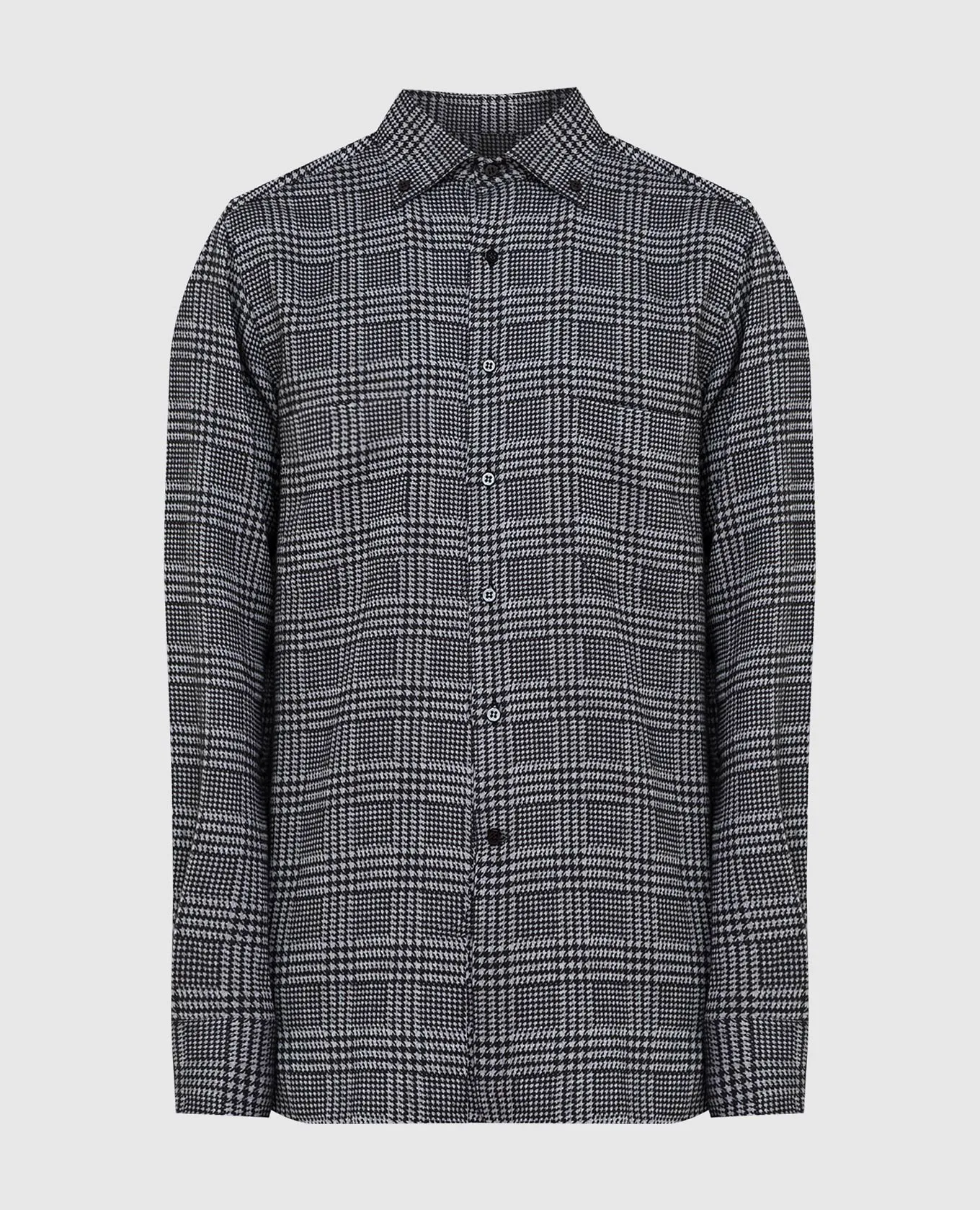 Stefano Ricci Charcoal patterned shirt